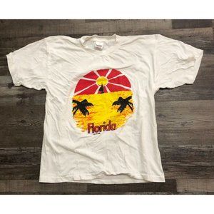 Vintage Florida 1989 Double Sided Single Stitch T Shirt Large